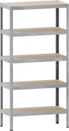 Regał bezśrubowy 150 kg z półkami laminowanymi typu N285Z1 ocynkowanymi Kovona