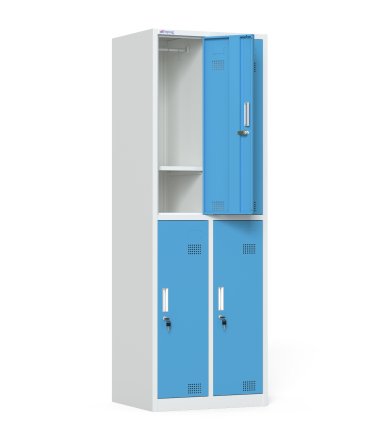 Szafka pracownicza BHP szara/niebieska HDG-04-7047_5015 - 2