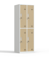 Szafka BHP pracownicza szara/imitacja jasnego drewna HDG-04-7047_W1 - 1