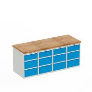 Stół warsztatowy z kontenerkami HD_203333 - 1
