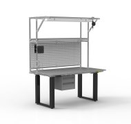 ESD Elektrycznie regulowany stół roboczy z nadstawką - 1