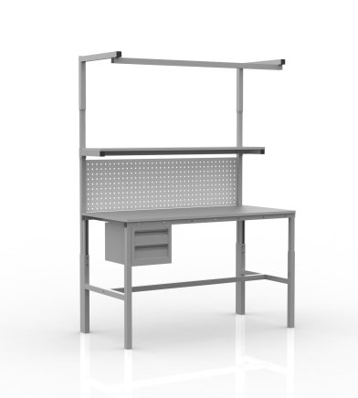 Stół warsztatowy z regulacją wysokości SPEX głębokość 700 mm (różne warianty) - 1