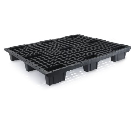 Lekka paleta z tworzywa sztucznego do układania w stosy wys. 135 x szer. 1000 x gł. 1200 mm - 1