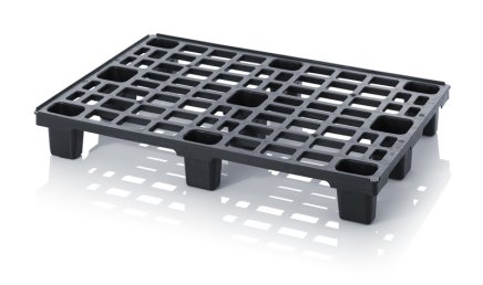 Paleta z tworzywa sztucznego ESD z możliwością układania w stosy wys. 150 x szer. 800 x gł. 1200 mm - 1