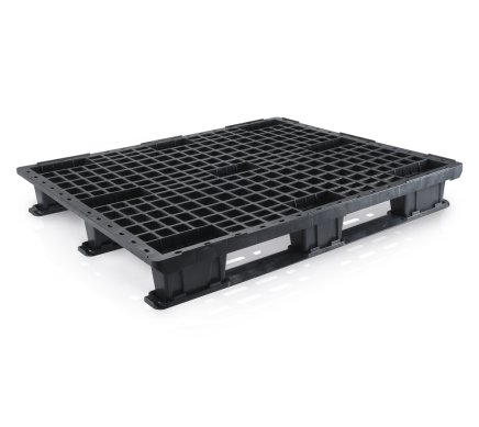 Lekka paleta z tworzywa sztucznego z płozami wys. 145 x szer. 1000 x gł. 1200 mm - 1