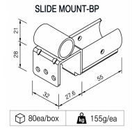 Uchwyt do rur przesuwnych typu SM-2810BP - 2