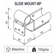Uchwyt do rur przesuwnych typu SM-2810BP - 2