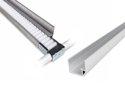 Aluminiowa prowadnica do toru rolkowego 60 mm PA-615B - 1