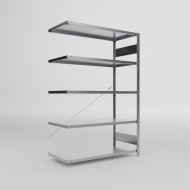 Regał dostawny 438574 Clip S3 ocynk, głębokość 600 mm