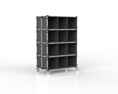 Wózek z przegrodami z PP board, 12 przegród