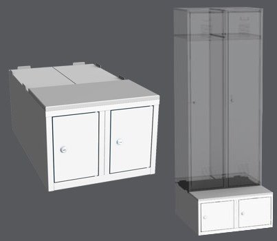 Kontener do szafy LBX 22A - 500 mm - 1