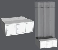 Kontener do szafy LBX 33A - 900 mm - 1
