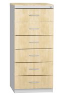Szafka z sześcioma szufladami na dokumenty w formacie A5 KAR-52-C6L - 1