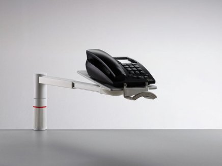 Obrotowy uchwyt na telefon lub faks ScopeMaster - jasnoszary - 1