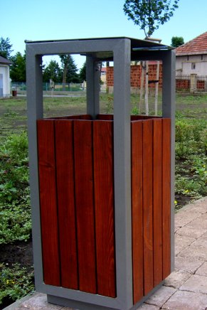 Kosz na śmieci z daszkiem 35L Mona - 1