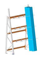 Regał magazynowy do pionowego składowania MULTIPAL 200 kg typ 91523