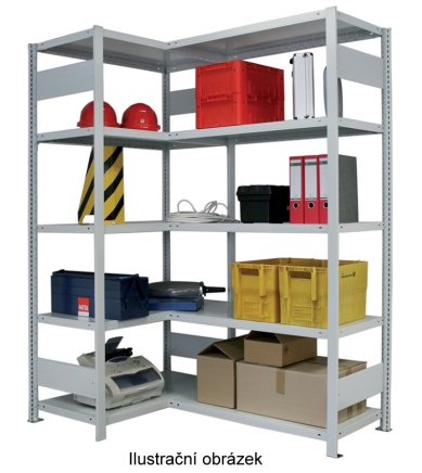 Regał metalowy narożny Klips ocynkowany 97942 - 1