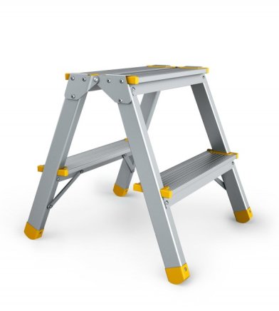 Drabina aluminiowa 2-stopniowa Eurostyle (7 modeli) - 1