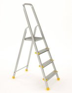 Drabina aluminiowa 4-stopniowa stopnie łącznie z platformą Eurostyle 914 - 1