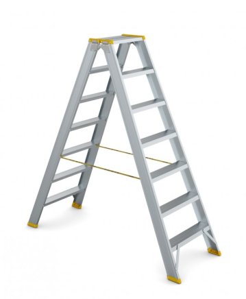 Drabina aluminiowa 3-stopniowa łącznie z podestem Forte (8 modeli) - 1