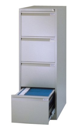 Metalowa szafka na dokumenty A4 z 4 szufladami - Bisley BS4E/A4 - 7