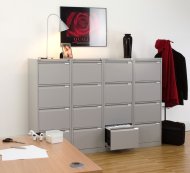 Metalowa szafka na dokumenty A4 z 4 szufladami - Bisley BS4E/A4 - 11