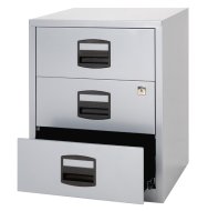 Metalowa szafka kartotekowa - mobilna Bisley PFAM3S - 1