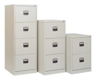 Metalowa szafka kartotekowa dwuszufladowa Bisley A4CC2H1A - 3