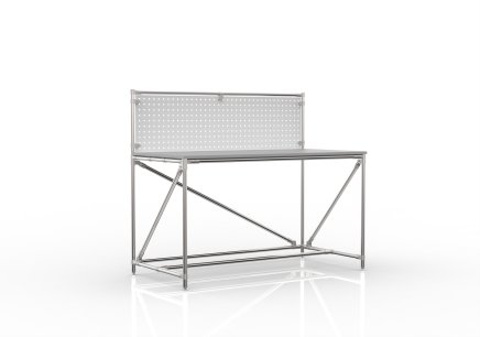 Stół warsztatowy z tablicą perforowaną o szerokości 1500 mm, 24040830 - 4