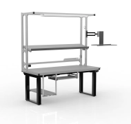 Elektronicznie regulowany stół warsztatowy z nadbudową 24100902