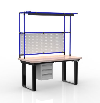 Elektronicznie regulowany stół z kontenerkiem z 3 szufladami 24111938 - 3