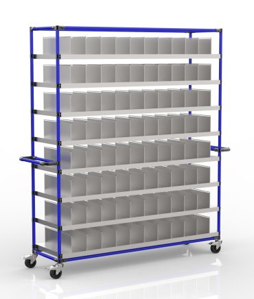 Wózek transportowy z modułową przegrodą 23121901