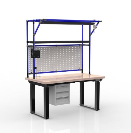 Elektronicznie regulowany stół z kontenerem z 3 szufladami 24111935