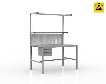 Stół warsztatowy ESD z regulacją wysokości SPEXESD