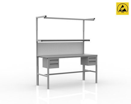 Stół warsztatowy ESD z regulacją wysokości SPEXESD