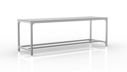Stół warsztatowy z profili aluminiowych (różne wersje)