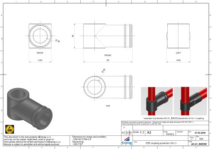 Osłona ochronna złączy AC-01BKESD - 4