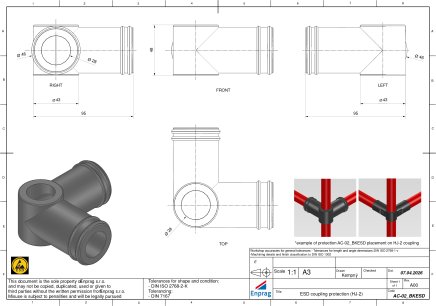 Osłona ochronna złączy AC-02BKESD - 4