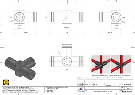 Osłona ochronna złączy AC-03BKESD - 4