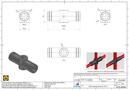Osłona ochronna złączy AC-04BKESD - 4